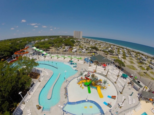 Aerial view of Ocean Lakes Campground