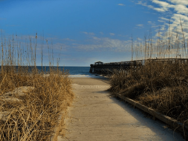 A photo of the beach