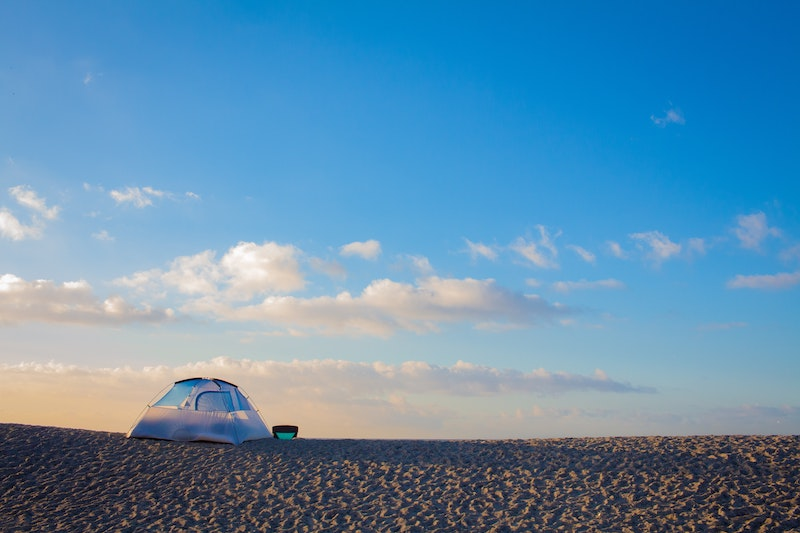 A tent at the beach 