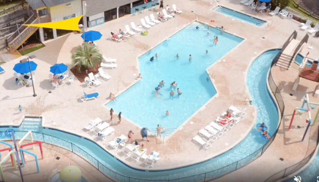 A swimming pool At Litchfield Beach