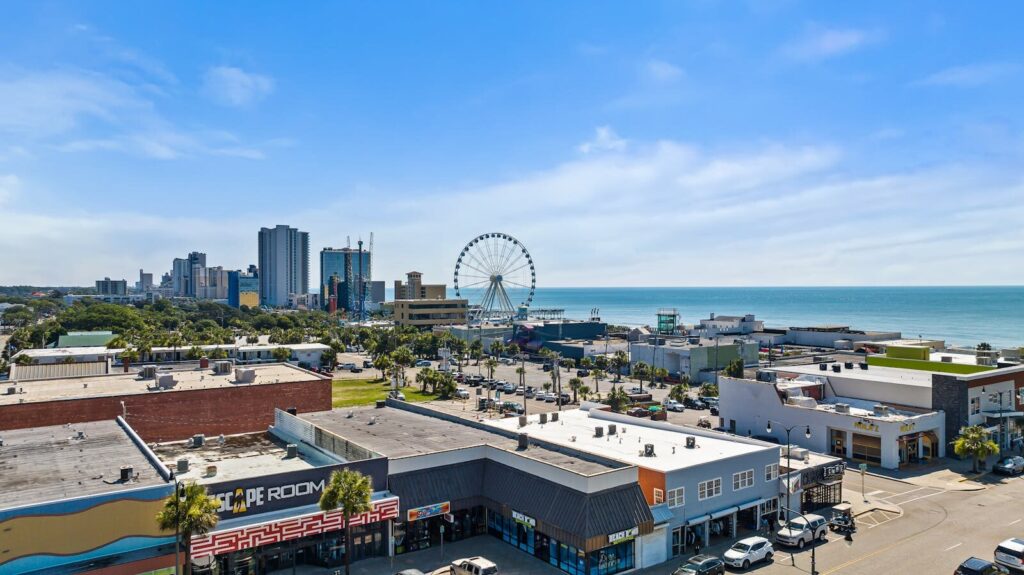 Williamson Mobile Estate RV Park: What RV Travelers Should Expect in 2026 12 Explore the vibrant cityscape and stunning coastline of Myrtle Beach from above.