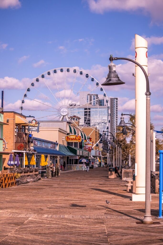 Myrtle Beach Activities You Can't Miss 11 a ferris wheel in a city