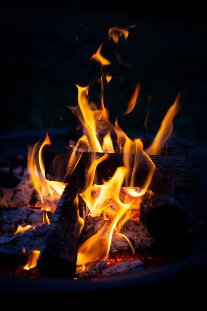 Blissful Adventures at Ocean Lakes Family Campground 11 bonfire